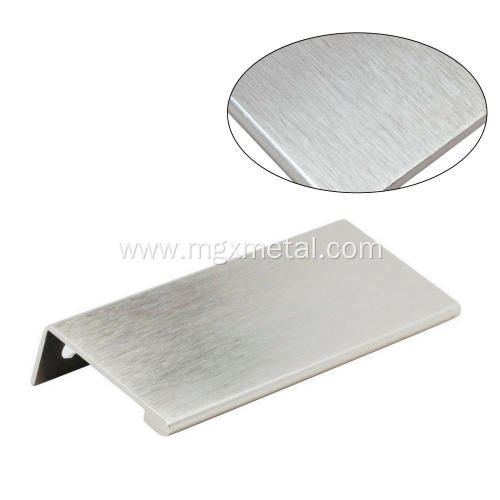 Aluminum Handle Unopened Stainless Steel Finger Edge Cabinet Handle Supplier